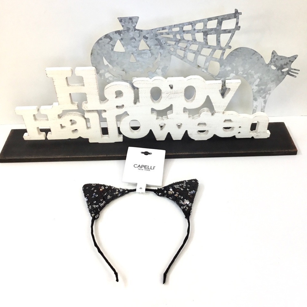 CAPELLI Of New York Sequin Cat Ears Headband😻 - Picture 4 of 8